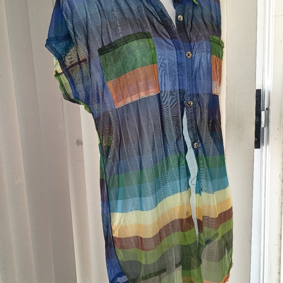 Sheer Striped Top XXL - Picture 5 of 7